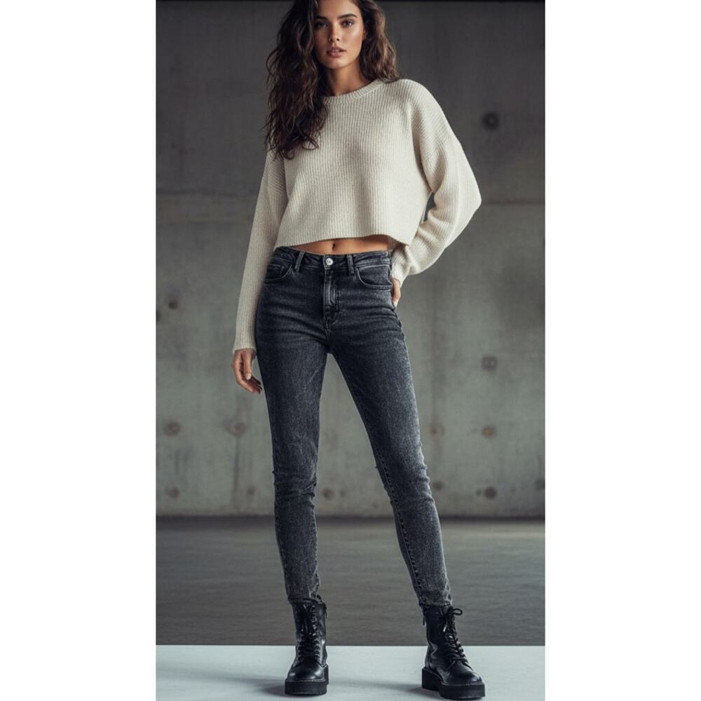 Song Jeans Black Skinny High Waist Ankle Size 11/30